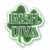 Irish Diva St. Patrick's Day シール (正面)