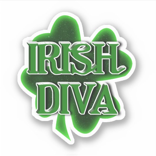 Irish Diva St. Patrick's Day シール (正面)