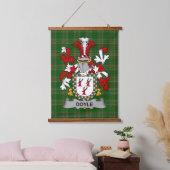 Irish Doyle or O_Doyle Coat of Arms Family Crest 吊り下げ型タペストリー (寝室)