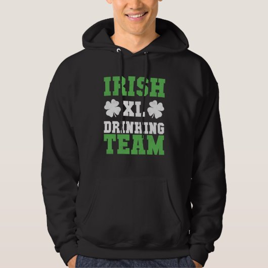 Irish Drinking Team Baseball St Patricks Day パーカ (正面)