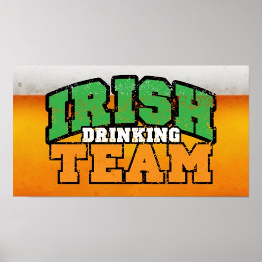 Irish Drinking Team Poster $18.95 ポスター (正面)