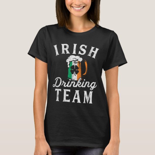 Irish Drinking Team Shirt St Patrick's Day Group S Tシャツ (正面)