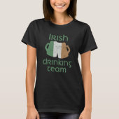 Irish Drinking Team St Patrick's Day Ireland Flag  Tシャツ (正面)