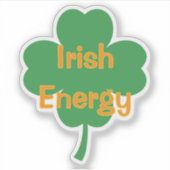 Irish Energy Four-Leaf Clover St Patrick's Day シール (正面)