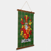 Irish Ewing Coat of Arms Family Crest 吊り下げ型タペストリー (傾斜あり)