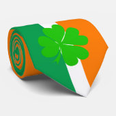 Irish Flag & Ireland clove travel, business /sport ネクタイ (ロール)