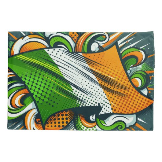 Irish flag Pillowcase 枕カバー (裏面)