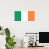 Irish Flag (Republic of Ireland) (ROI) (Eire) ポスター (ホームオフィス)