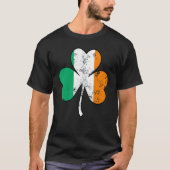 Irish Flag Shamrock Happy St Patrick's Day Go Luck Tシャツ (正面)
