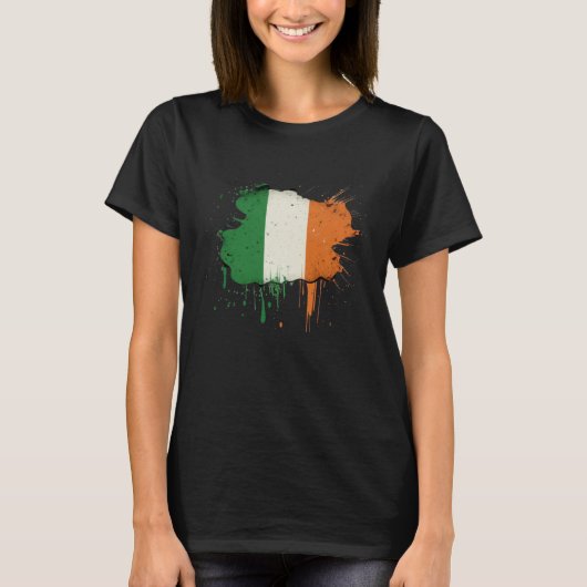 Irish Flag St Patrick s Day Tシャツ (正面)