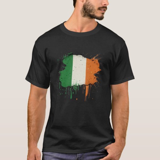 Irish Flag St Patrick s Day Tシャツ (正面)