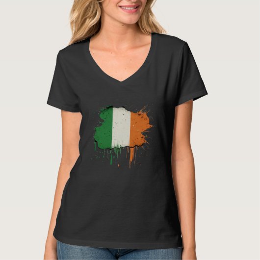 Irish Flag St Patrick s Day Tシャツ (正面)
