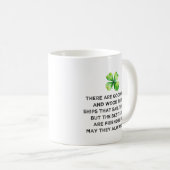 Irish Friendship Toast 4 Leaf Clover St Patricks  コーヒーマグカップ (正面右)