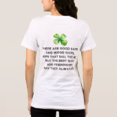 Irish Friendship Toast 4 Leaf Clover St Patricks  トライブレンドＴシャツ (裏面)