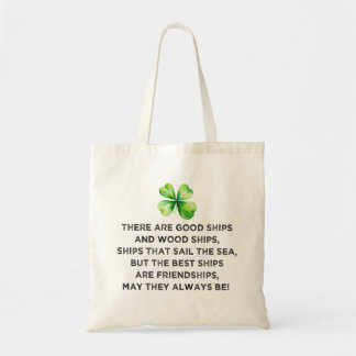 Irish Friendship Toast 4 Leaf Clover St Patricks  トートバッグ