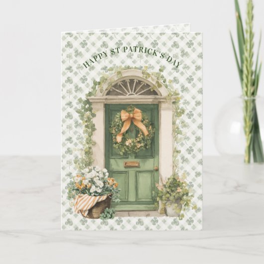 Irish Front Door | St Patrick's Day Irish Blessing カード (正面)
