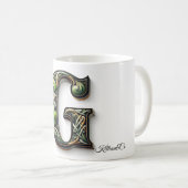 Irish G Monogram Coffee Mug コーヒーマグカップ (正面右)