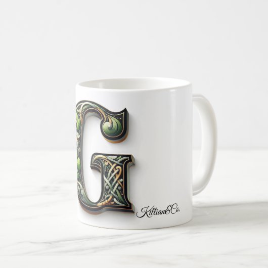 Irish G Monogram Coffee Mug コーヒーマグカップ (正面右)