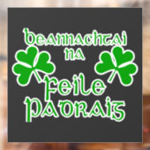 Irish Gaelic St. Patrick's Day Shirt. ウィンドウサイン (シート2)