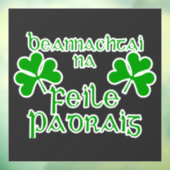 Irish Gaelic St. Patrick's Day Shirt. ウィンドウサイン (シート3)