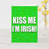 Irish Glitter Texture Kiss Me Card カード (黄色い花)