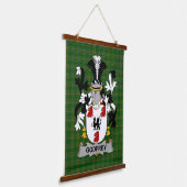 Irish Godfrey (of Bushfield) Coat of Arms Family C 吊り下げ型タペストリー (傾斜あり)