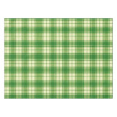 Irish Green and White Plaid  テーブルクロス (正面(横))