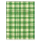 Irish Green and White Plaid  テーブルクロス (正面)