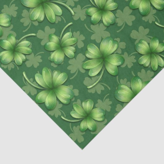 Irish Green Four Leaf Clover 薄葉紙 (詳細)