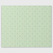 Irish Green White Stripes Pattern ラッピングペーパー (フラット)