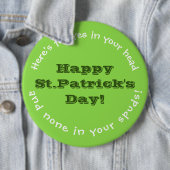 IRISH HUMOR/ST. PATRICK'S DAY PIN/CUSTOMIZABLE 缶バッジ (インサイチュ)