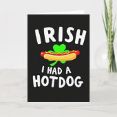Irish I Had A Hotdog Card カード (正面)