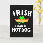 Irish I Had A Hotdog Card カード (黄色い花)