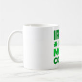 Irish I Had More Coffee – Funny Shamrock コーヒーマグカップ (左)