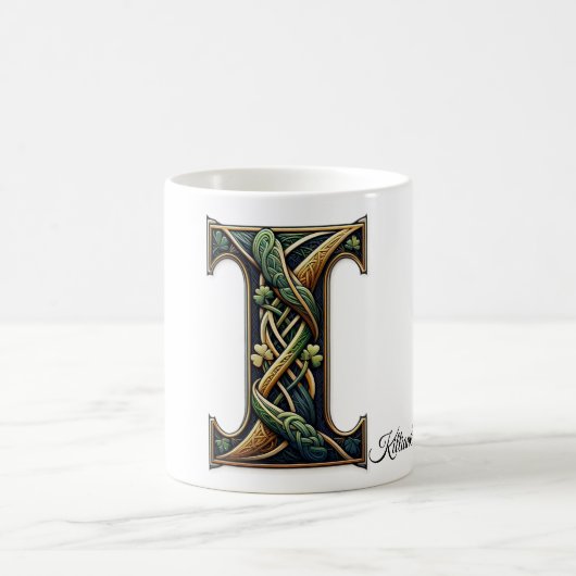 Irish I Monogram Coffee Mug コーヒーマグカップ (中央)