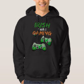Irish I Was Gaming  St Patricks Day Gamer  3 パーカ (正面)