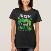 Irish I Was Gaming St Saint Patricks Day Gamer Boy Tシャツ (正面)