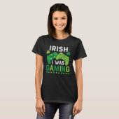 Irish I Was Gaming St Saint Patricks Day Gamer Boy Tシャツ (正面フル)