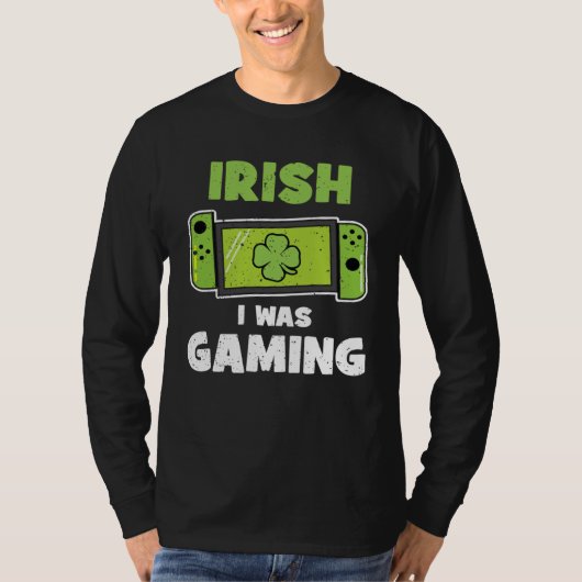 Irish I was Gaming Video Gamers Kids St Patricks D Tシャツ (正面)
