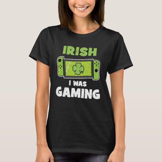 Irish I was Gaming Video Gamers Kids St Patricks D Tシャツ (正面)