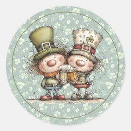 Irish‑Inspired St. Patrick’s Day Envelope Seal ラウンドシール