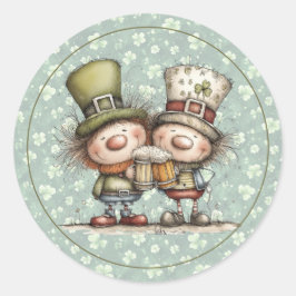 Irish‑Inspired St. Patrick’s Day Envelope Seal ラウンドシール