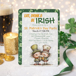 Irish‑Inspired St. Patrick’s Day Party 招待状