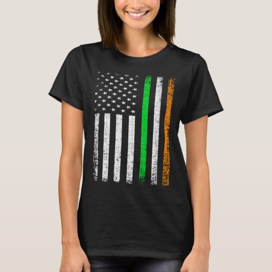 Irish Ireland Flag Patriotic American Flag St Patr Tシャツ (正面)