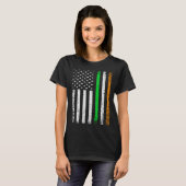 Irish Ireland Flag Patriotic American Flag St Patr Tシャツ (正面フル)