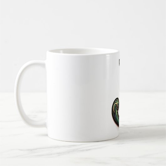 Irish J Monogram Coffee Mug コーヒーマグカップ (左)