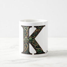 Irish K Monogram Coffee Mug コーヒーマグカップ