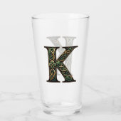 Irish "K" Monogram Pint Glass タンブラーグラス (裏面)