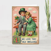 Irish Kids Vintage Theme Card カード (正面)