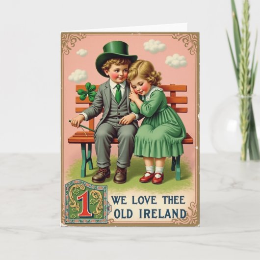 Irish Kids Vintage Theme Card カード (正面)